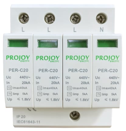 PROJOY Ogranicznik przepięć do systemów PV PER-C20 T2 275V AC 4P (303267)