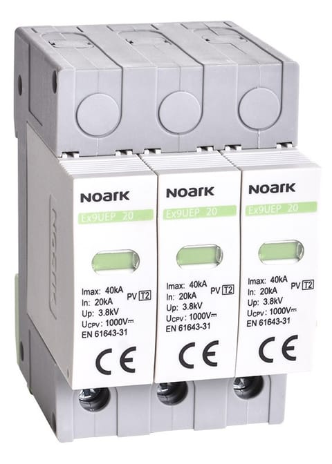 NOARK Ogranicznik przepięć do systemów PV T2 1000V DC 3P (112906)
