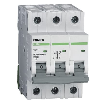 NOARK Wyłącznik nadprądowy Ex9BN 3P Typ B 32A 6kA AC (100056)