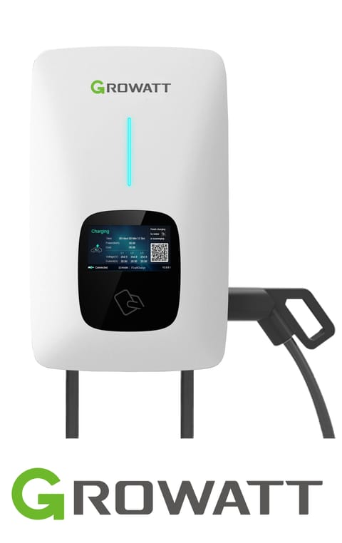 GROWATT Ładowarka do samochodu THOR-22AS-P-V1 (WiFi, LCD, RFID, PRZEWÓD 5m)