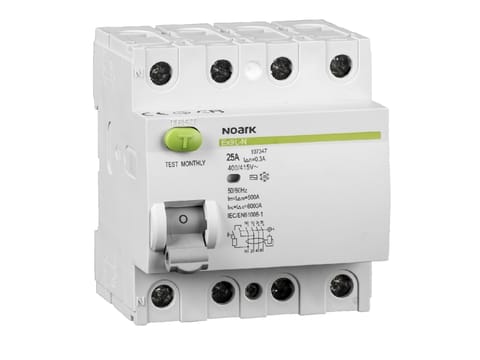 NOARK Wyłącznik różnicowoprądowy Ex9L-N 4P 40A 100mA 6kA TypA 3-faz (108366)