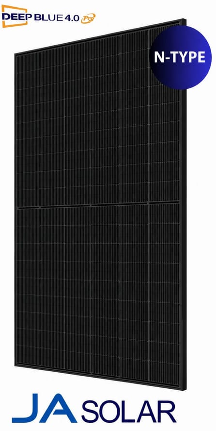 JA SOLAR JAM54D41 470W LR Full Black MC4 Monofacial (N-Type)