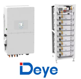 DEYE: Zestaw Inwerter hybrydowy SUN-50K-SG01HP3 + Bateria BOS-G PRO 40.96kWh + Jednostka sterująca PDU-2 + Stojak na akumulatory (wysokonapięciowy)