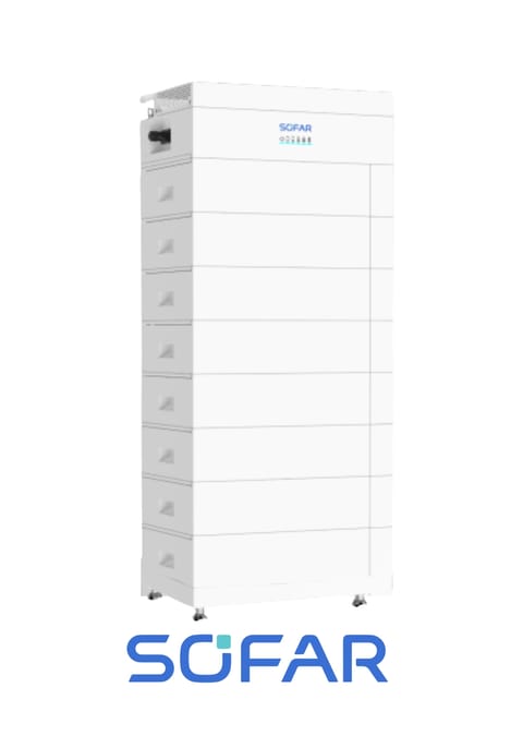 SOFAR Zestaw CBS5000-H8 40.96kWh + moduł sterujący + podstawa (wysokonapięciowy)
